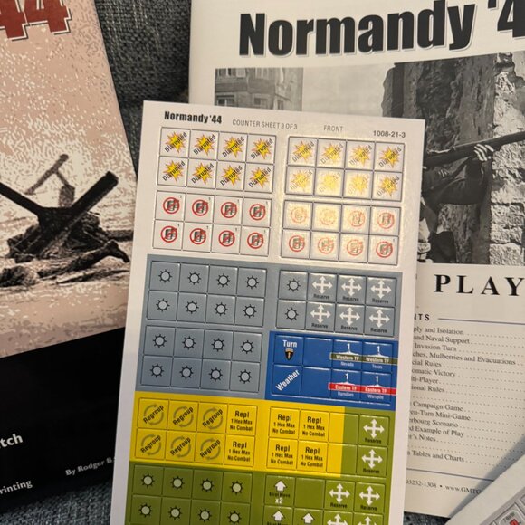 Normandy '44 (opened, unpunched) GMT Games - Picture 13 of 14